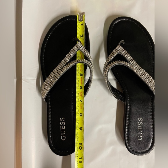 GUESS Black Sequined Sandals Size 10 - Picture 4 of 4